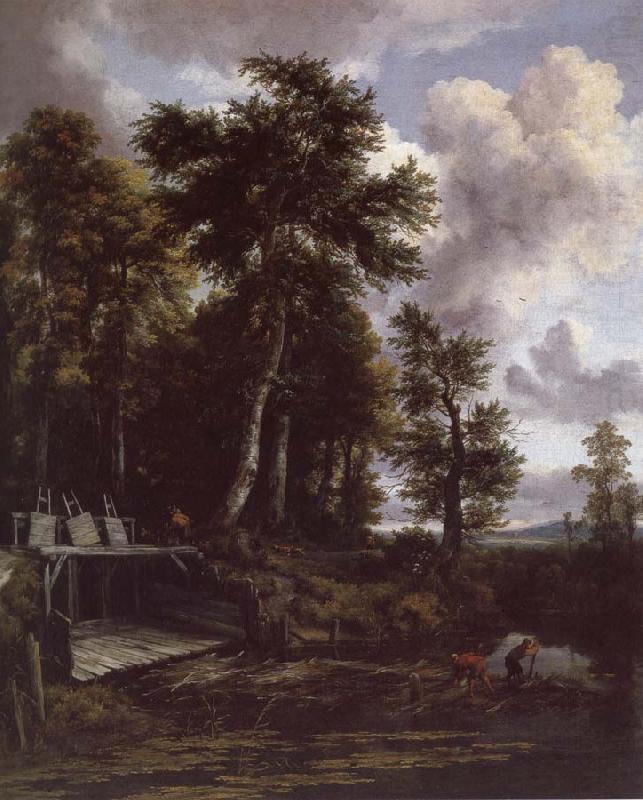 Jacob van Ruisdael Landscape with a Sluice Gate china oil painting image